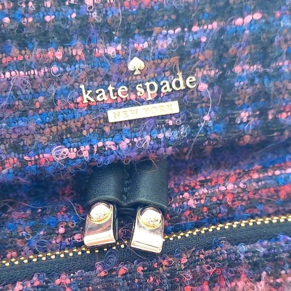 Kate Spade Multicolor Tweed Women's BACKPACK CINCH Bag - Picture 3 of 16